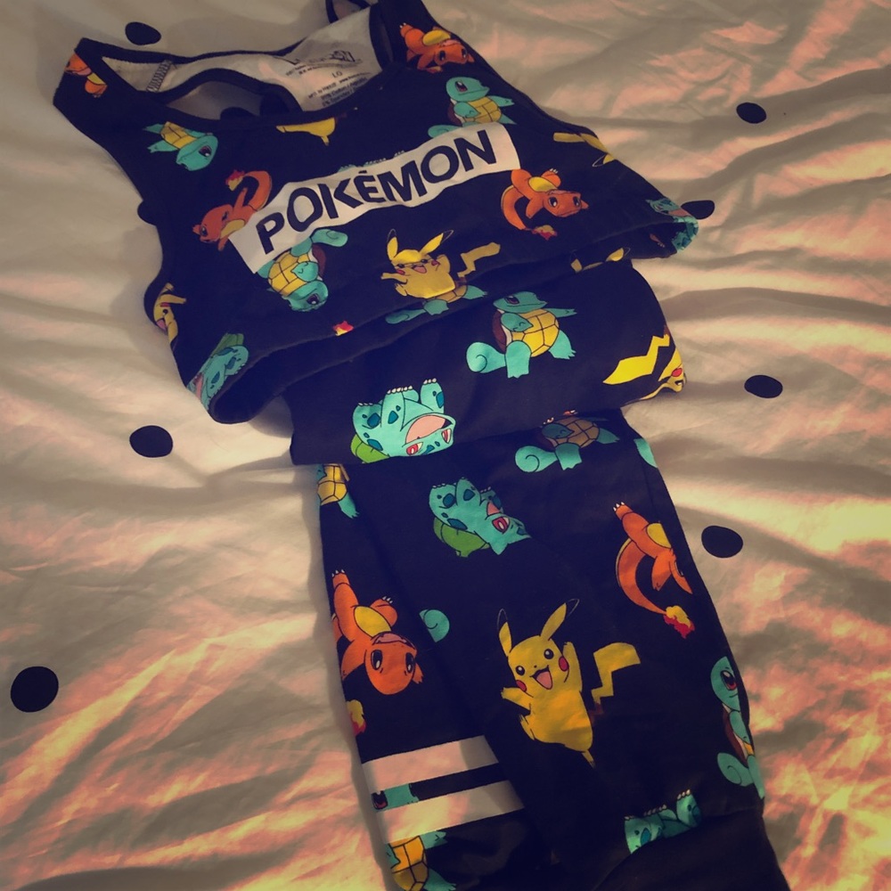 Pokémon sports bra and jogger set